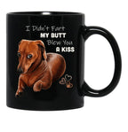 Dachshund Gifts Wiener Dog Doxie Puppy Dachshund Dog Dachshund Shirts Black Coffee Mug, Gift Coffee Mug - Black