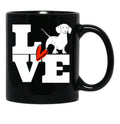 Dachshund Lover Black Coffee Mug, Gift Coffee Mug - Black