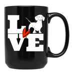 Dachshund Lover Black Coffee Mug, Gift Coffee Mug