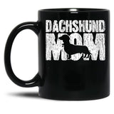 Dachshund Mom Wiener Weiner Doxie Mama Mother'S Day Gift Black Coffee Mug, Gift Coffee Mug - Black