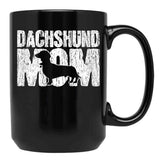 Dachshund Mom Wiener Weiner Doxie Mama Mother'S Day Gift Black Coffee Mug, Gift Coffee Mug