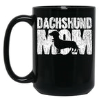 Dachshund Mom Wiener Weiner Doxie Mama Mother'S Day Gift Black Coffee Mug, Gift Coffee Mug