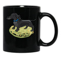 Dachshund Tanky Black Coffee Mug, Gift Coffee Mug - Black