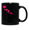 Dachshunds Heart Black Coffee Mug, Gift Coffee Mug - Black