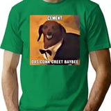 Dachsund Meme Cement Das Conk Creet Baybee Premium Heavyweight Cotton T-Shirt - Green