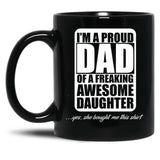 Dad And Daughter Mug Black Coffee Mug