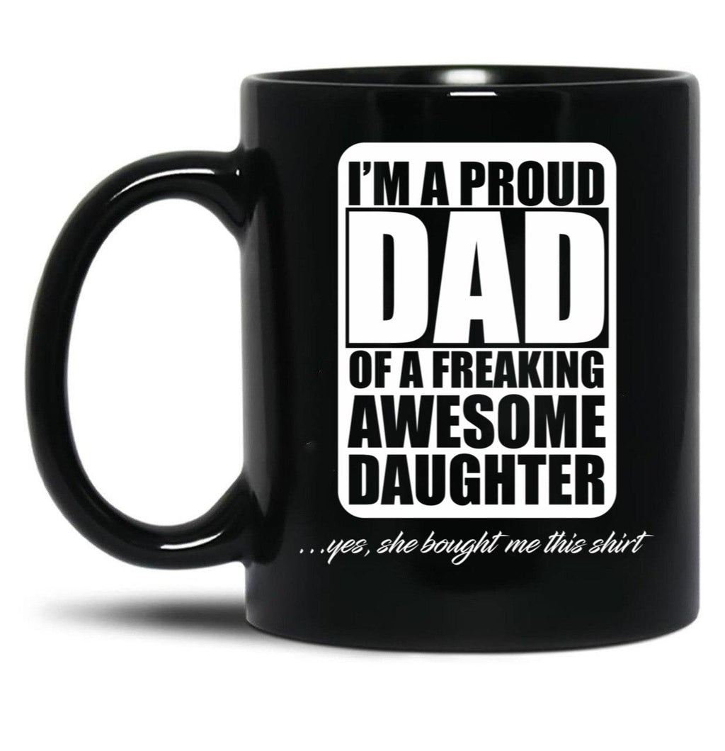 Dad And Daughter Mug Black Coffee Mug