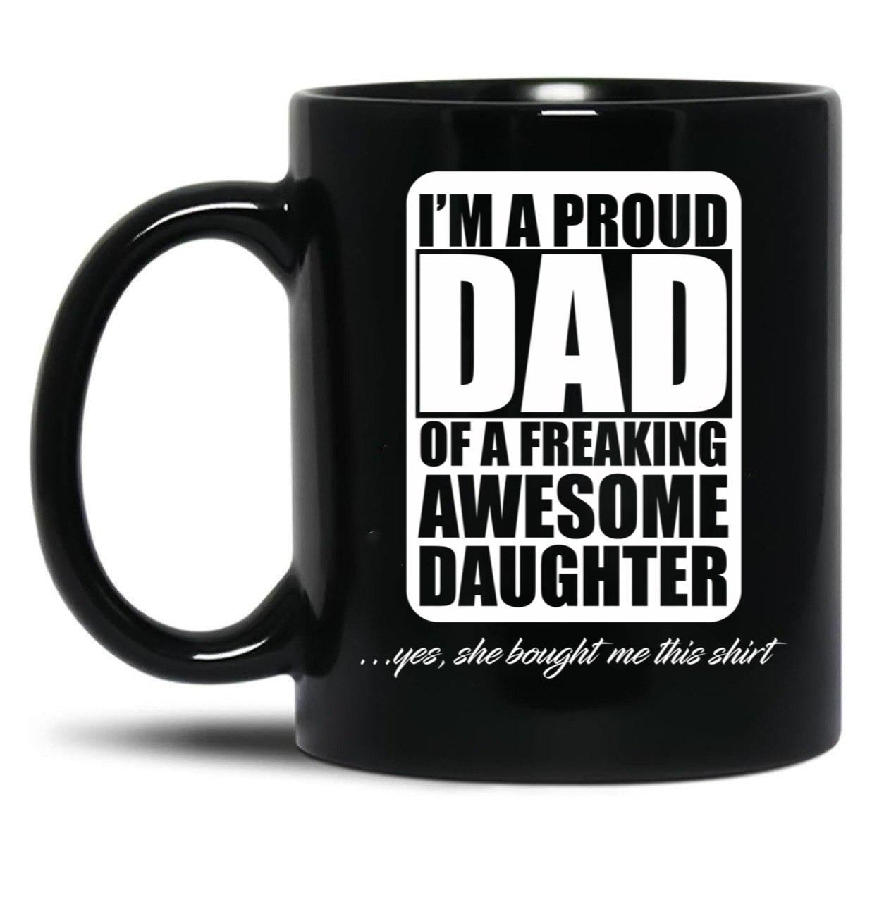 Dad And Daughter Mug Black Coffee Mug