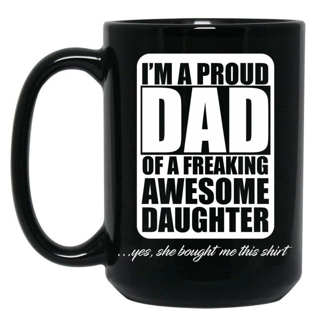 Dad And Daughter Mug Black Coffee Mug