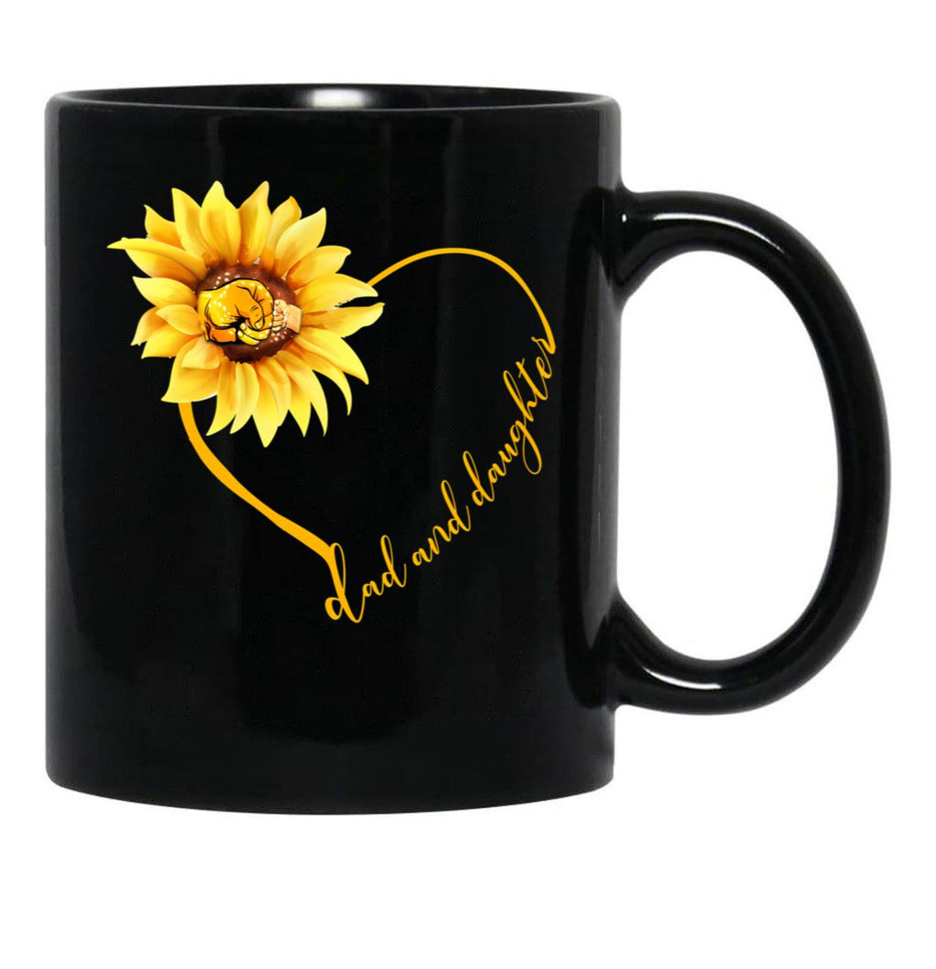 Dad And Daughter (1) Black Coffee Mug - Black