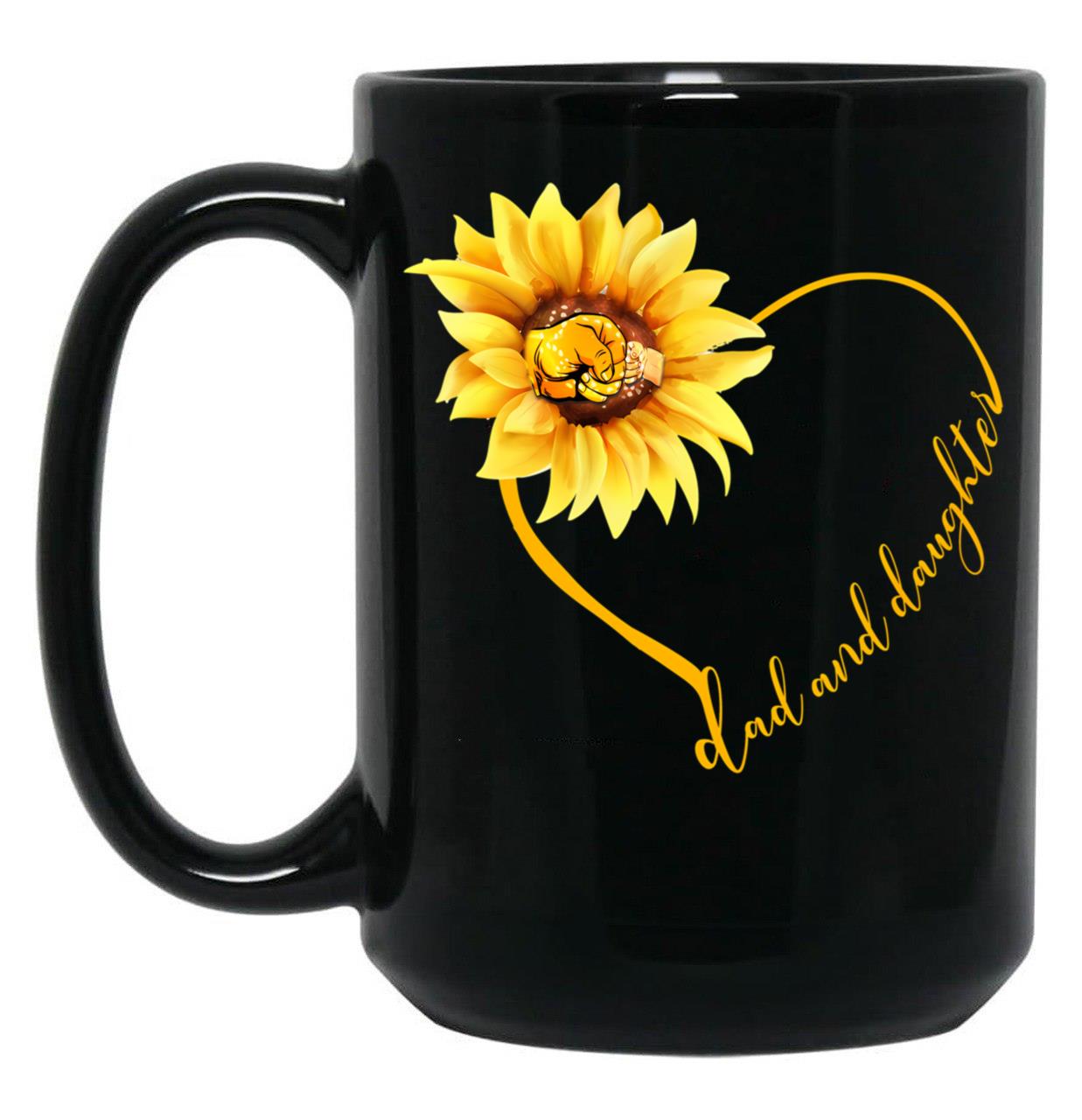 Dad And Daughter (1) Black Coffee Mug
