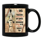 Dad And Son Black Coffee Mug - Black