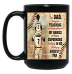 Dad And Son Black Coffee Mug