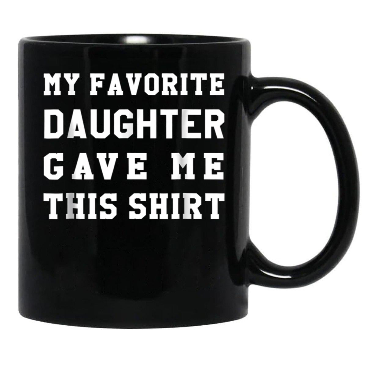 Dad Birthday - Dad Gift From Daughter Black Coffee Mug - Black