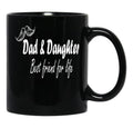 Dad Daughter Best Friend For Life Black Coffee Mug - Black