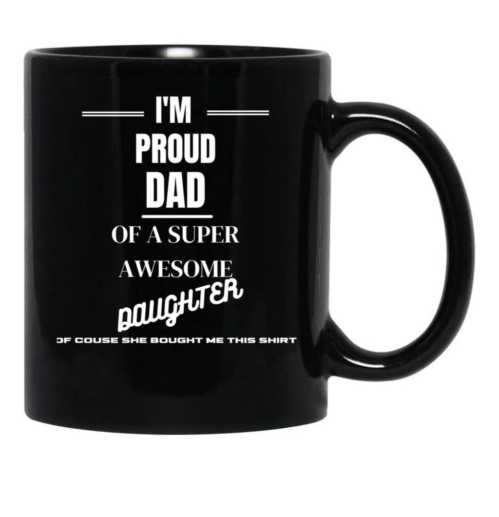 Dad Design Black Coffee Mug - Black