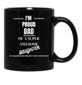 Dad Design Black Coffee Mug - Black