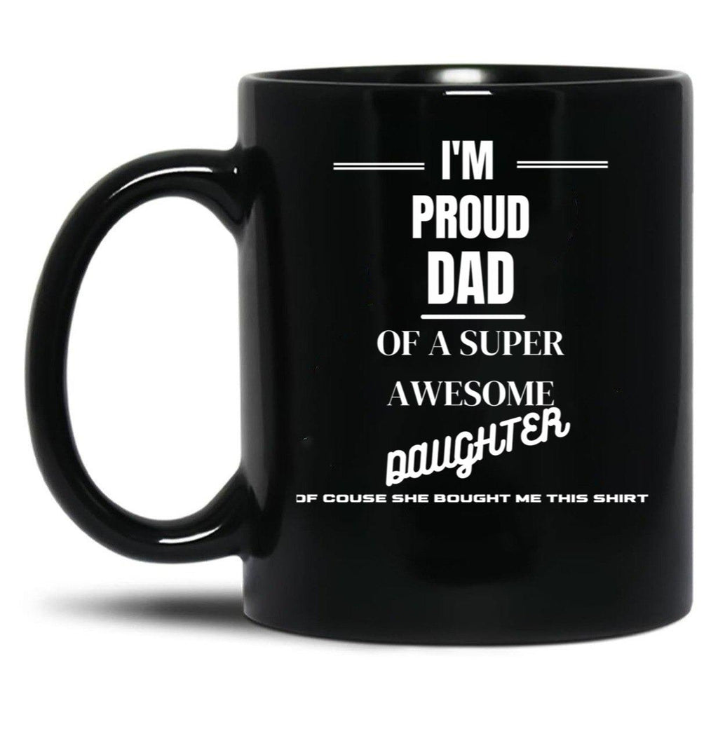 Dad Design Black Coffee Mug