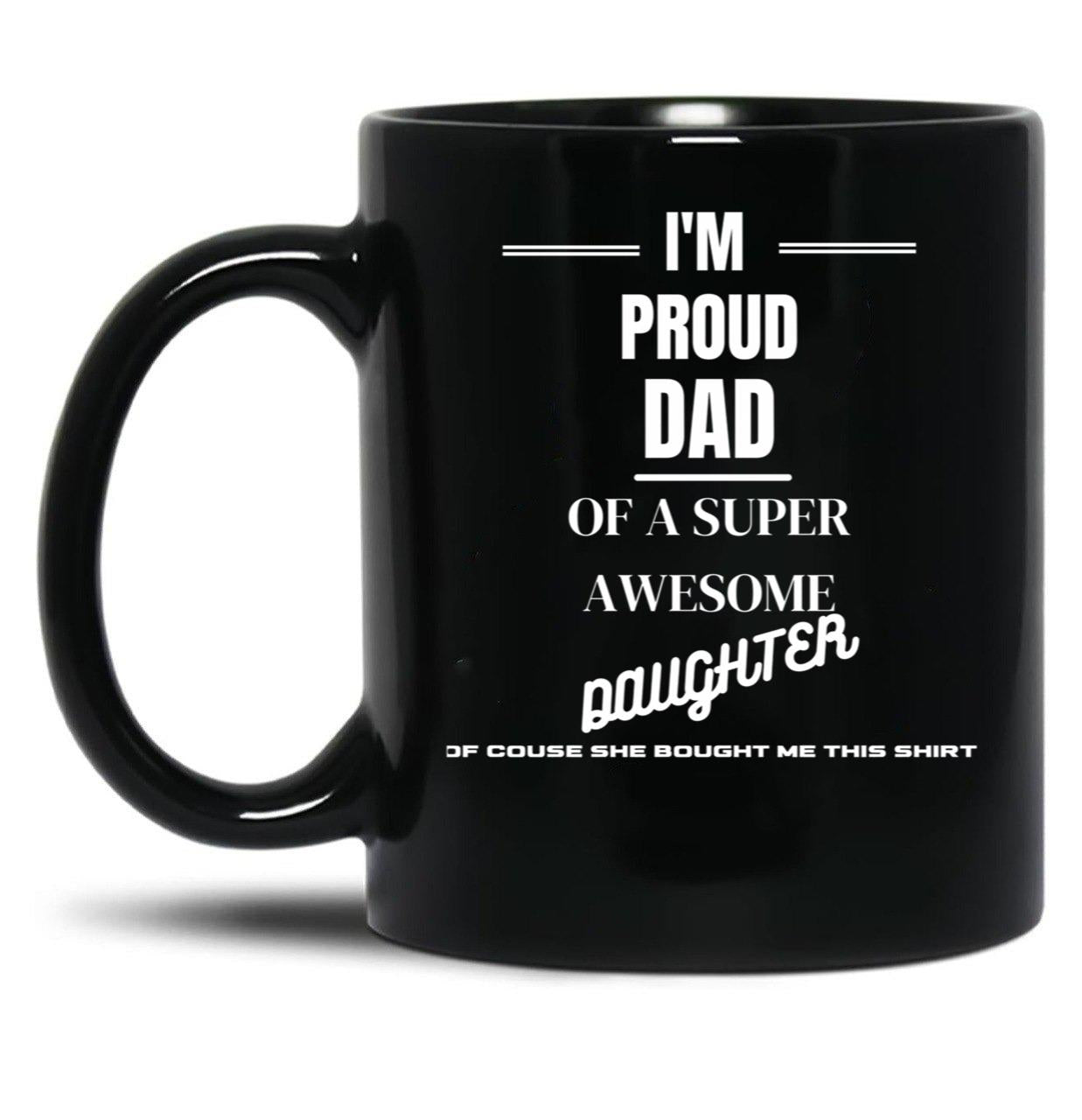 Dad Design Black Coffee Mug
