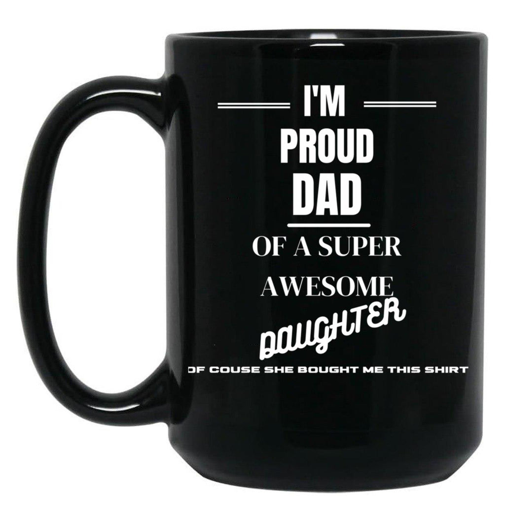 Dad Design Black Coffee Mug