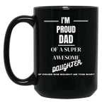 Dad Design Black Coffee Mug