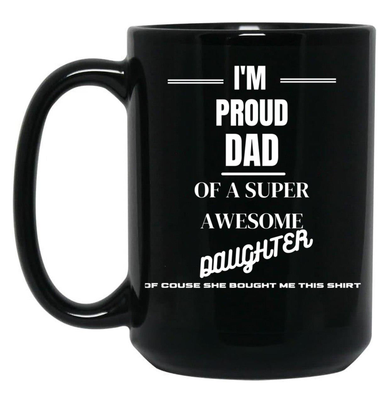 Dad Design Black Coffee Mug