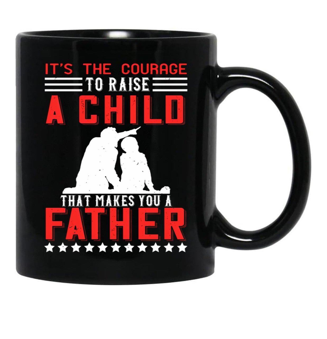 Dad Fathers Day Gift Black Coffee Mug - Black