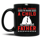 Dad Fathers Day Gift Black Coffee Mug