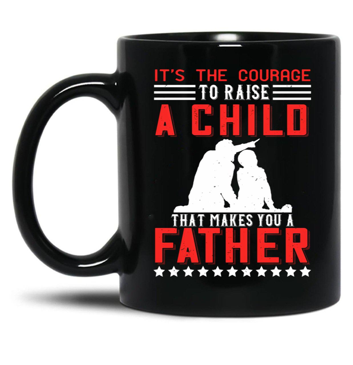 Dad Fathers Day Gift Black Coffee Mug