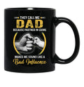 Dad For Men Funny Fathers Day They Call Me Dad Black Coffee Mug - Black