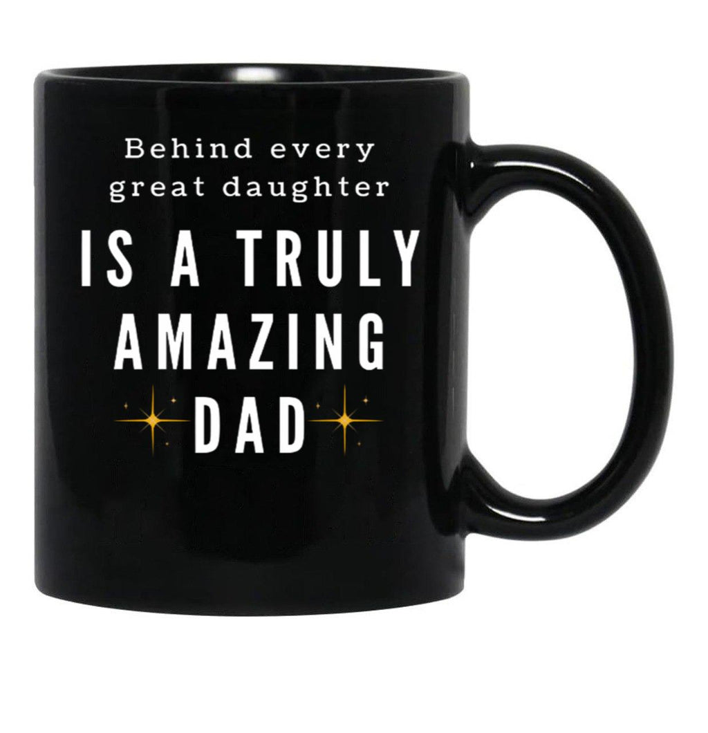 Dad I Love You In Every Universe Black Coffee Mug - Black