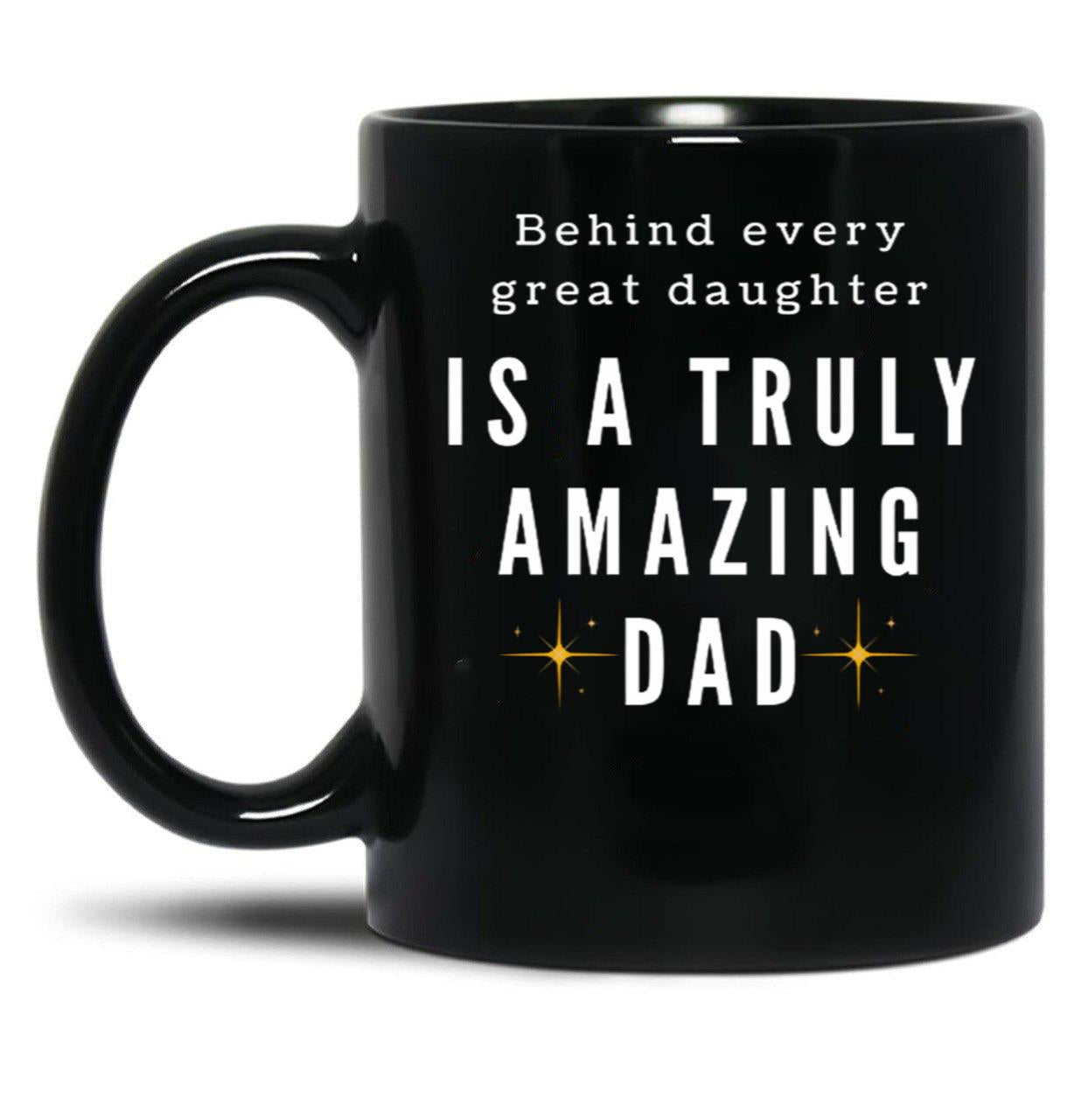 Dad I Love You In Every Universe Black Coffee Mug