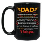 Dad I Love You Black Coffee Mug