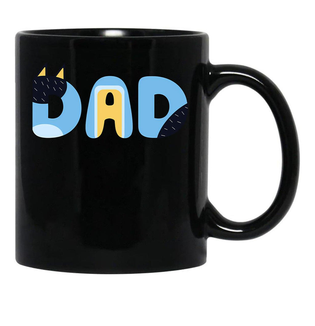 Dad Icon Black Coffee Mug, Gift Coffee Mug - Black