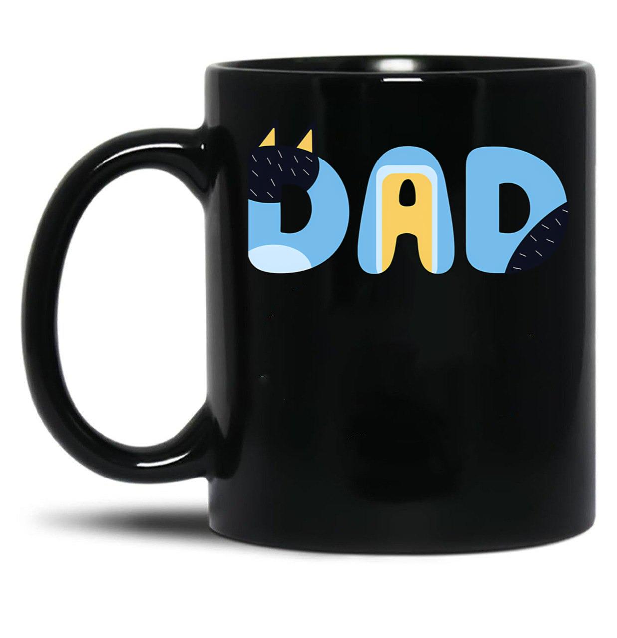 Dad Icon Black Coffee Mug, Gift Coffee Mug - Black
