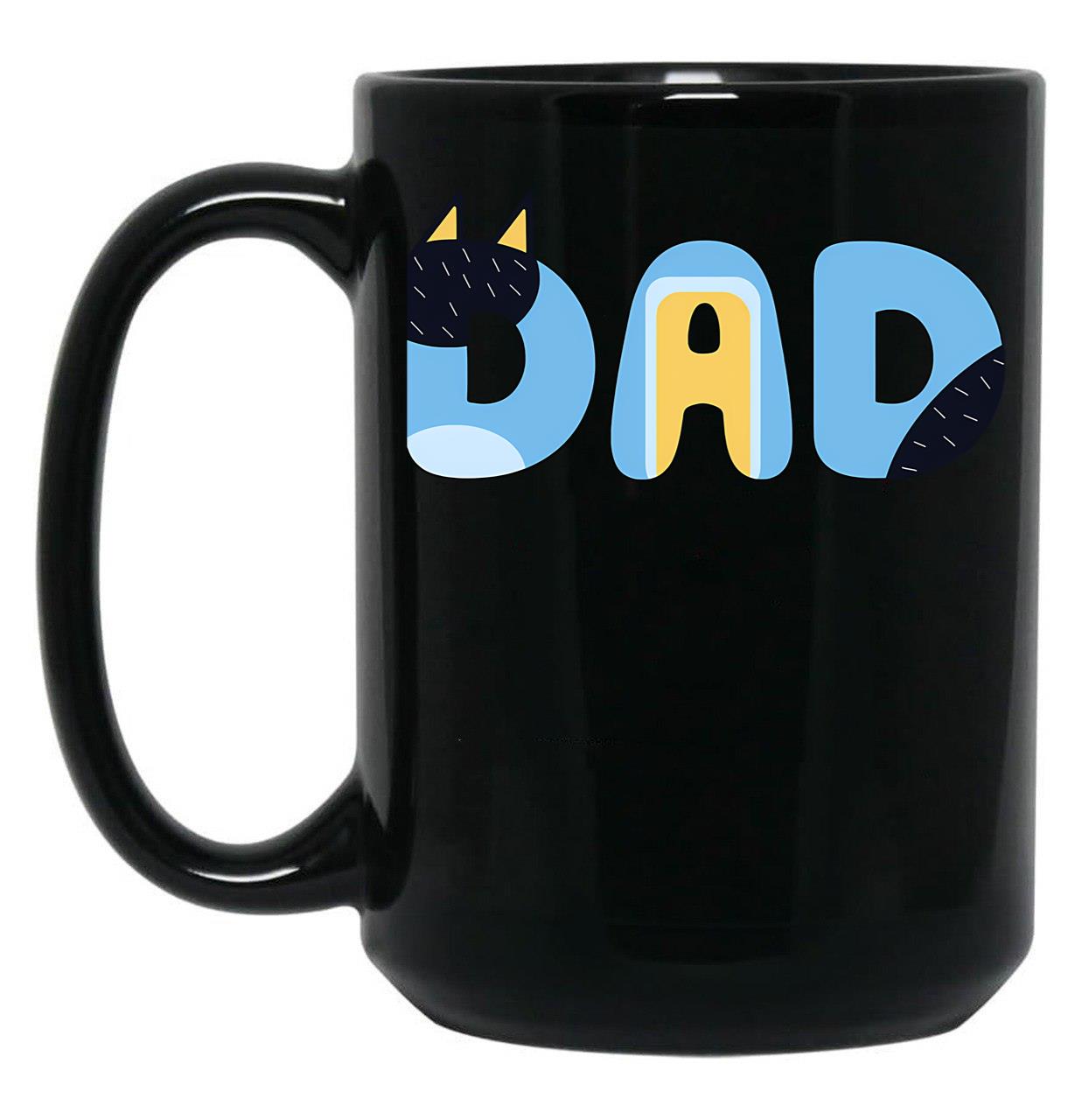 Dad Icon Black Coffee Mug, Gift Coffee Mug