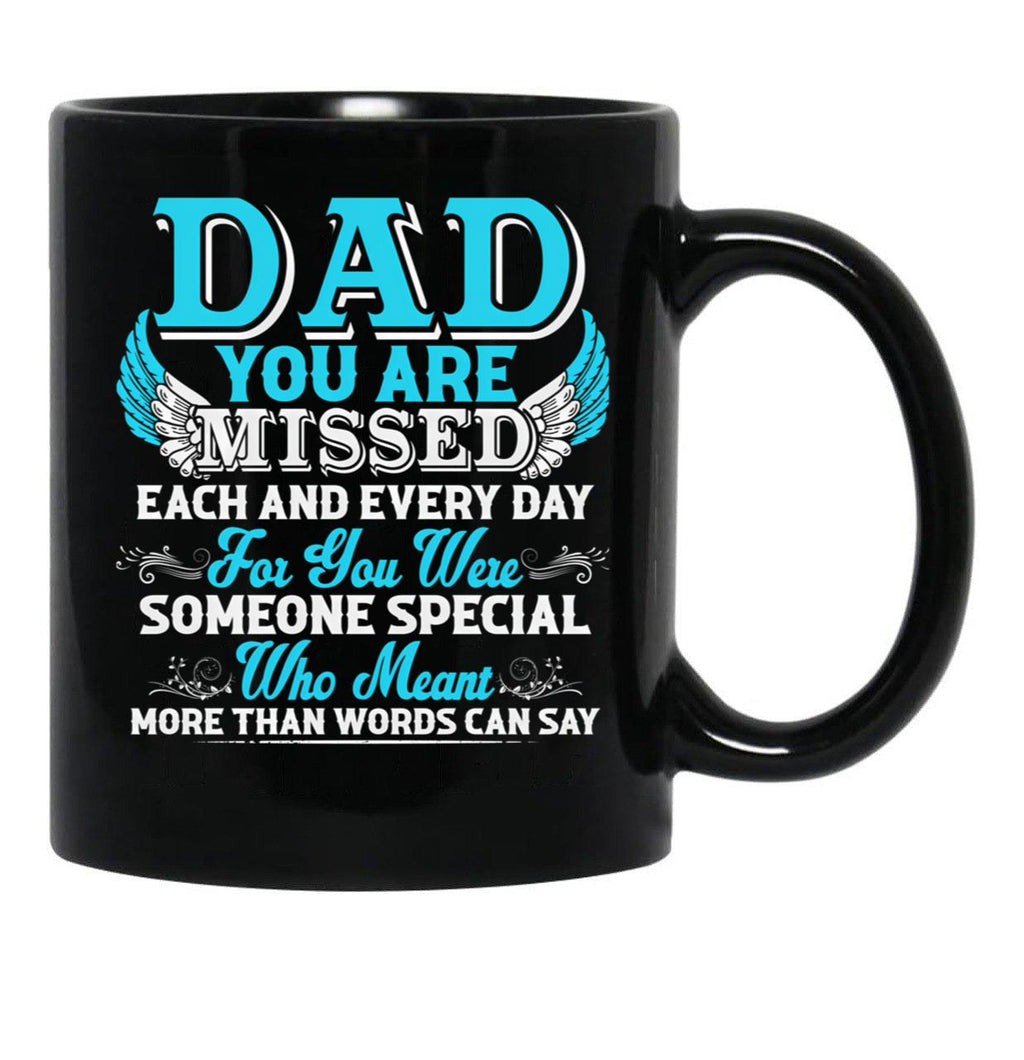 Dad Love Love You Daddy I Love You Daddy Black Coffee Mug - Black