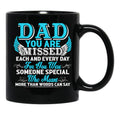 Dad Love Love You Daddy I Love You Daddy Black Coffee Mug - Black