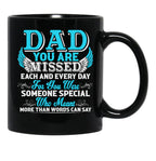 Dad Love Love You Daddy I Love You Daddy Black Coffee Mug - Black