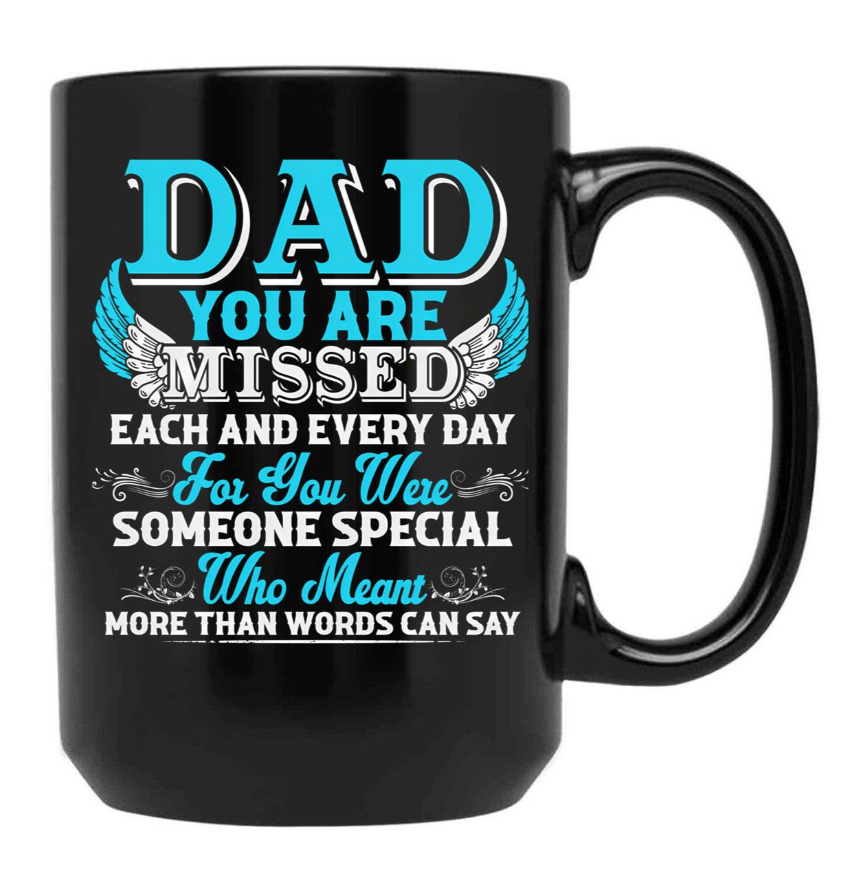 Dad Love Love You Daddy I Love You Daddy Black Coffee Mug - Black