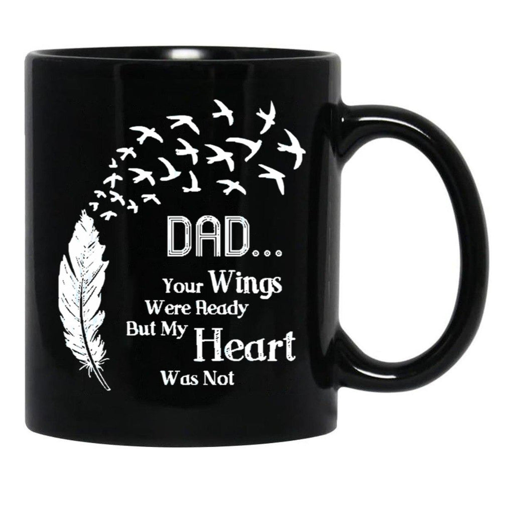 Dad Quotes Black Coffee Mug - Black