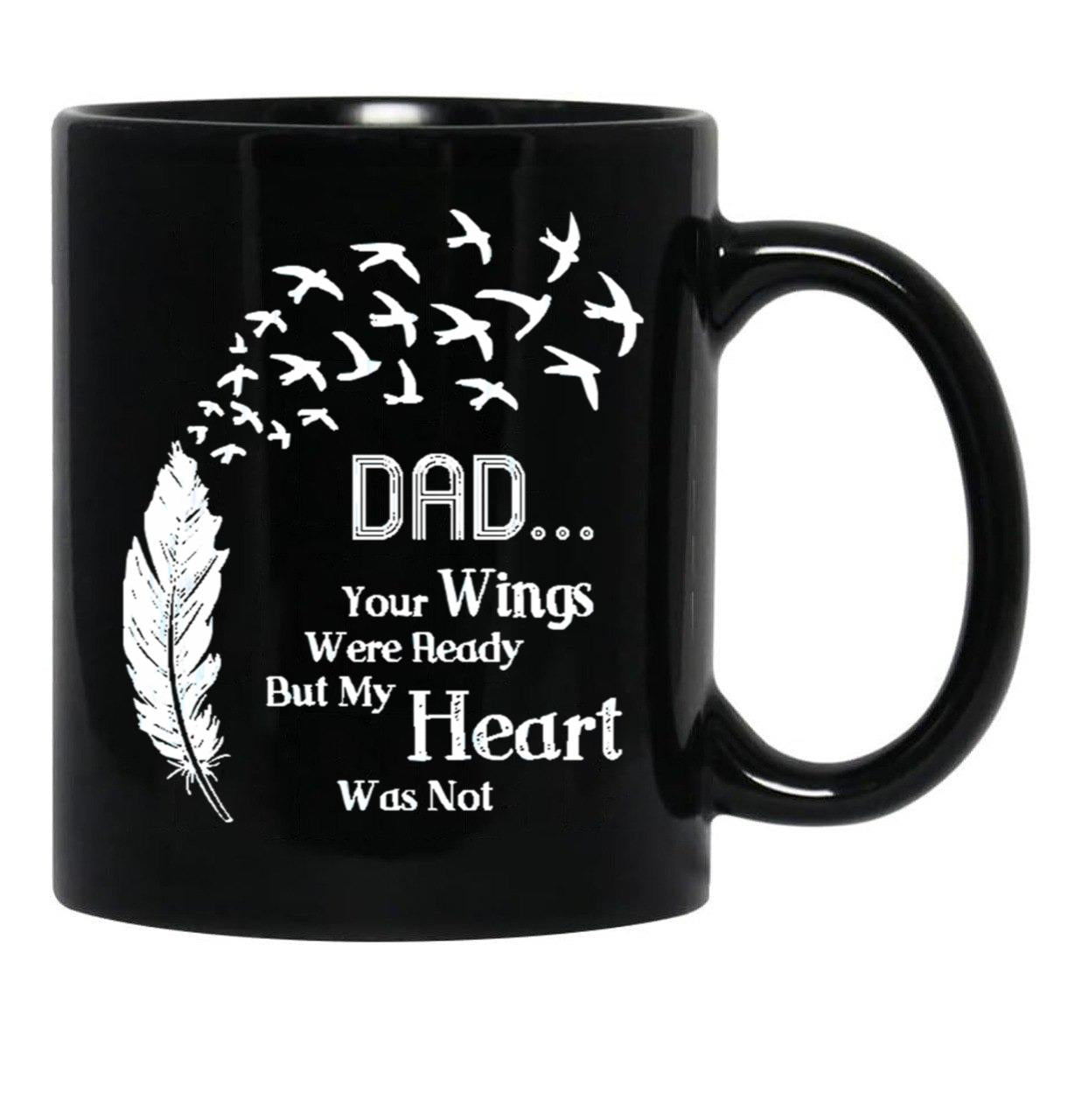 Dad Quotes Black Coffee Mug - Black