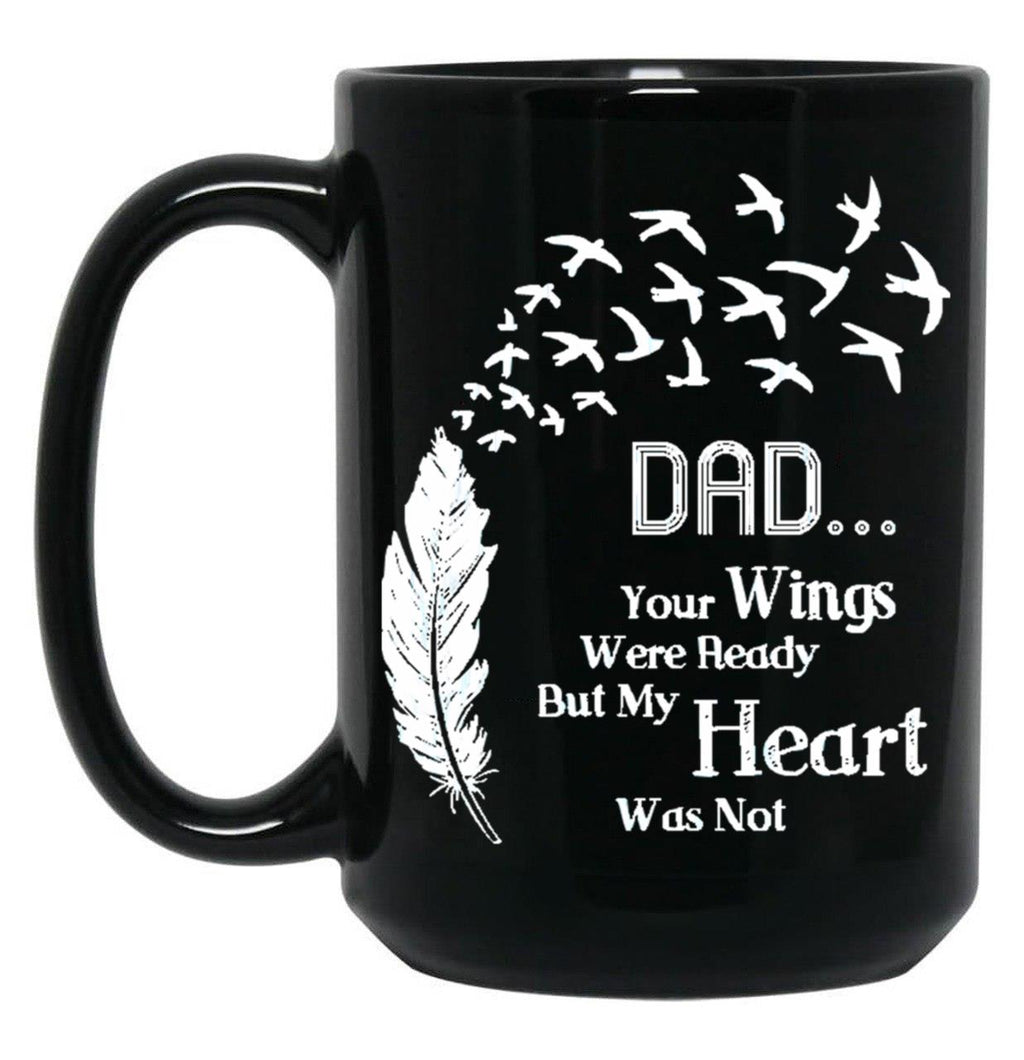Dad Quotes Black Coffee Mug