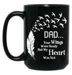 Dad Quotes Black Coffee Mug