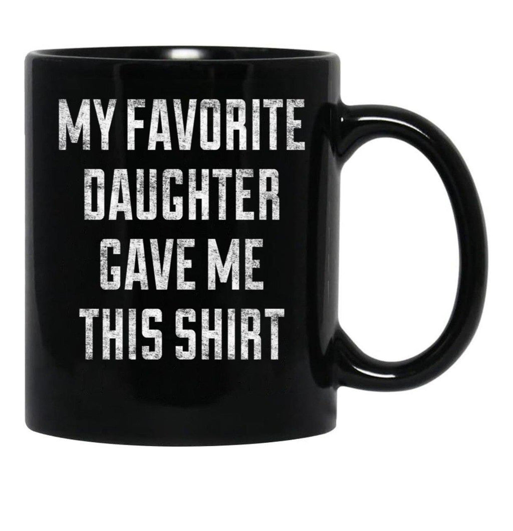 Dad Mug From Daughter Black Coffee Mug - Black