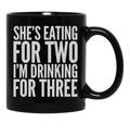 Dad Shirt Funny Daddy To Be Pregnancy Expecting T-Shirt Black Coffee Mug, Gift Coffee Mug - Black