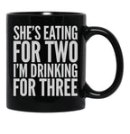 Dad Shirt Funny Daddy To Be Pregnancy Expecting T-Shirt Black Coffee Mug, Gift Coffee Mug - Black