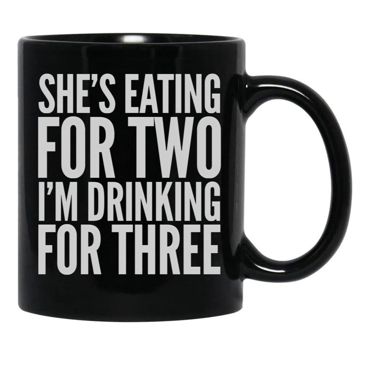 Dad Shirt Funny Daddy To Be Pregnancy Expecting T-Shirt Black Coffee Mug, Gift Coffee Mug - Black