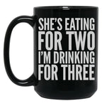 Dad Shirt Funny Daddy To Be Pregnancy Expecting T-Shirt Black Coffee Mug, Gift Coffee Mug