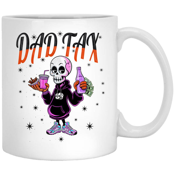 Dad Tax Classic Mug White Coffee Mug - Black